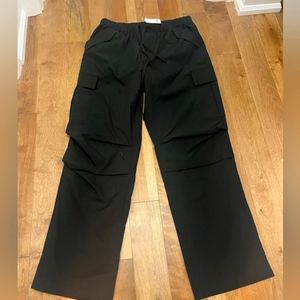 Pants - Tie waist baggy cargo pants